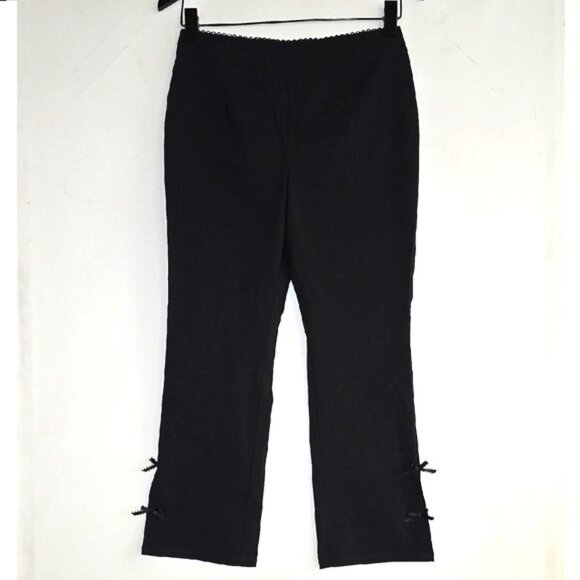 NWT FOR LOVE AND LEMONS RINA BLACK CAPRI PANTS SIZE S - Picture 1 of 7